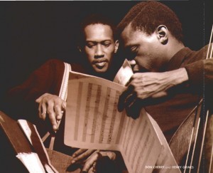 Don Cherry & Henry Grimes, photo © Francis Wolff, Van Gelder Studios, 1966